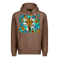 Chestnut sunflower cross cowhide gemstones Premium Hoodie - RanaPortraitStore