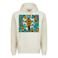 Sunflower Cross Cowhide Gemstones Premium Hoodie | Teevron