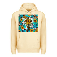 Pina Colada sunflower cross cowhide gemstones Premium Hoodie - RanaPortraitStore