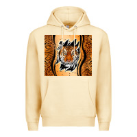 Pina Colada tiger scratch mark Premium Hoodie - RanaPortraitStore