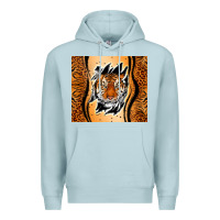 Blue Mist tiger scratch mark Premium Hoodie - RanaPortraitStore