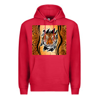 Cardinal tiger scratch mark Premium Hoodie - RanaPortraitStore