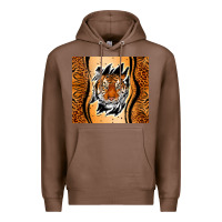 Chestnut tiger scratch mark Premium Hoodie - RanaPortraitStore