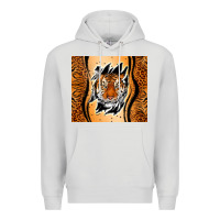 Dove Grey tiger scratch mark Premium Hoodie - RanaPortraitStore