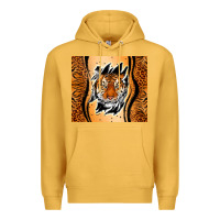 Mustard tiger scratch mark Premium Hoodie - RanaPortraitStore