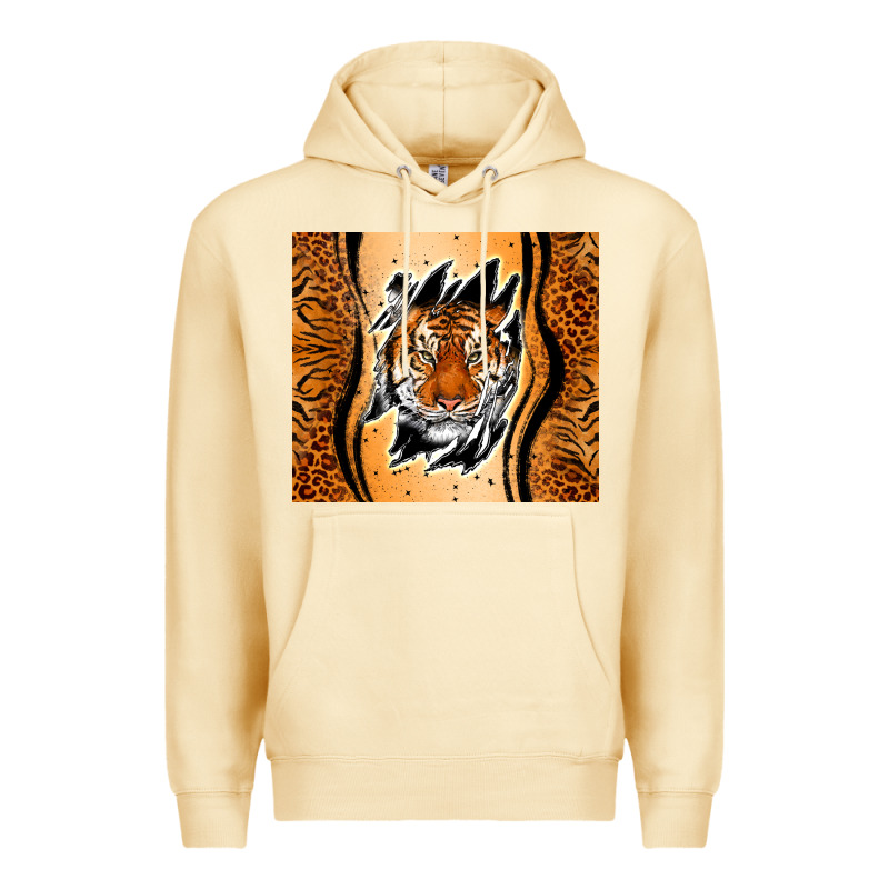 Tiger Scratch Mark Premium Hoodie by RanaPortraitStore | Teevron