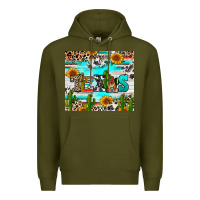 Army Green texas Premium Hoodie - RanaPortraitStore