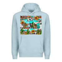 Blue Mist texas Premium Hoodie - RanaPortraitStore