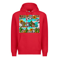 Red texas Premium Hoodie - RanaPortraitStore