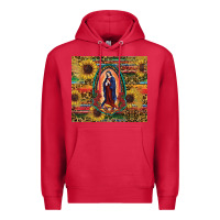 Cardinal sunflower serape lady of guadalupe Premium Hoodie - RanaPortraitStore