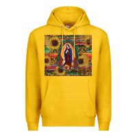 Lemon sunflower serape lady of guadalupe Premium Hoodie - RanaPortraitStore