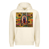 Tofu sunflower serape lady of guadalupe Premium Hoodie - RanaPortraitStore