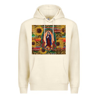 Sandshell sunflower serape lady of guadalupe Premium Hoodie - RanaPortraitStore