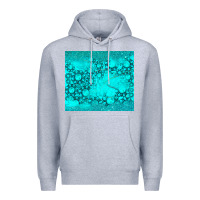 Heather Grey turquoise gemstone Premium Hoodie - RanaPortraitStore