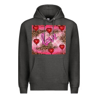 Charcoal Heather valentines day love Premium Hoodie - RanaPortraitStore