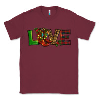 Burgundy Christmas boots love Classic Tee - RanaPortraitStore