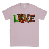 Lilac Christmas boots love Classic Tee - RanaPortraitStore