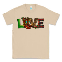 Mushroom Christmas boots love Classic Tee - RanaPortraitStore