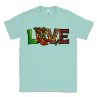Seafoam Christmas boots love Classic Tee - RanaPortraitStore