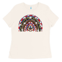 Bone usa camouflage rainbow Ladies Tee - Artiststas