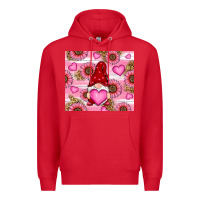 Red valentines day gnomes Premium Hoodie - RanaPortraitStore