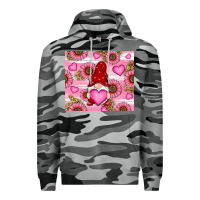 Slate Camo valentines day gnomes Premium Hoodie - RanaPortraitStore