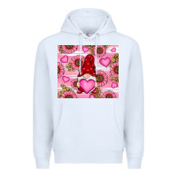 White valentines day gnomes Premium Hoodie - RanaPortraitStore