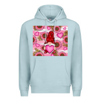 Blue Mist valentines day gnomes Premium Hoodie - RanaPortraitStore