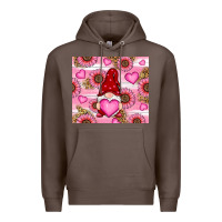 Coffee valentines day gnomes Premium Hoodie - RanaPortraitStore