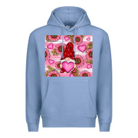 Colony Blue valentines day gnomes Premium Hoodie - RanaPortraitStore