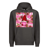 Smoke valentines day gnomes Premium Hoodie - RanaPortraitStore
