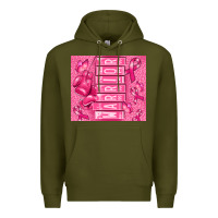 Army Green warrior breast cancer Premium Hoodie - RanaPortraitStore