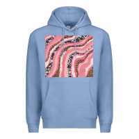 Colony Blue valentines day watercolor Premium Hoodie - RanaPortraitStore
