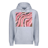 Heather Grey valentines day watercolor Premium Hoodie - RanaPortraitStore