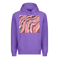 Purple valentines day watercolor Premium Hoodie - RanaPortraitStore