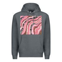 Rock valentines day watercolor Premium Hoodie - RanaPortraitStore