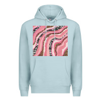 Blue Mist valentines day watercolor Premium Hoodie - RanaPortraitStore