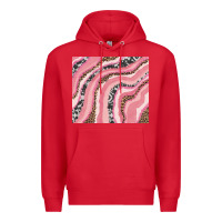 Red valentines day watercolor Premium Hoodie - RanaPortraitStore