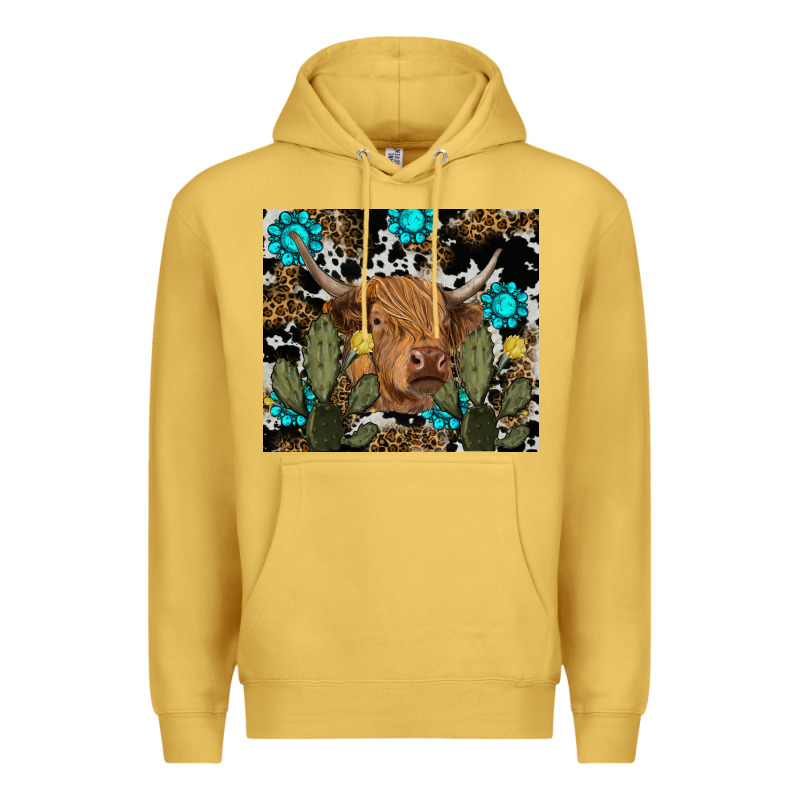 Western Cow Premium Hoodie by RanaPortraitStore | Teevron