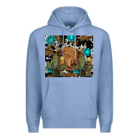 Colony Blue western cow Premium Hoodie - RanaPortraitStore