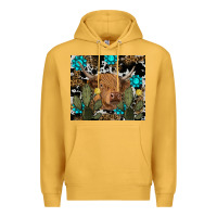 Mustard western cow Premium Hoodie - RanaPortraitStore