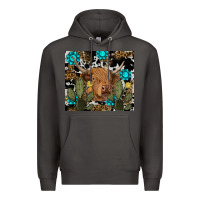 Smoke western cow Premium Hoodie - RanaPortraitStore