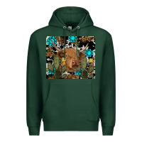Sports Green western cow Premium Hoodie - RanaPortraitStore