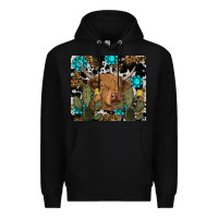 Black western cow Premium Hoodie - RanaPortraitStore