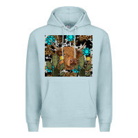 Blue Mist western cow Premium Hoodie - RanaPortraitStore
