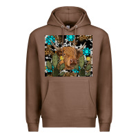 Chestnut western cow Premium Hoodie - RanaPortraitStore