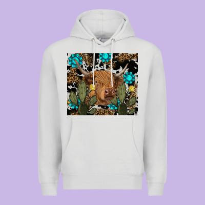 Premium Hoodie western cow