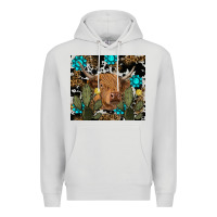 Dove Grey western cow Premium Hoodie - RanaPortraitStore