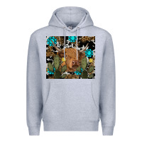 Heather Grey western cow Premium Hoodie - RanaPortraitStore