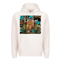 Pale Pink western cow Premium Hoodie - RanaPortraitStore